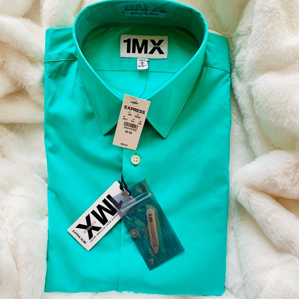 Express 1MX Point Collar Men’s Button Down
